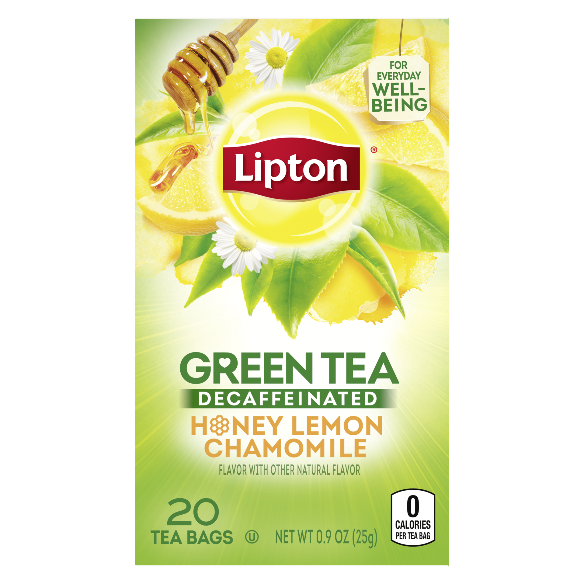 slide 2 of 4, Lipton Decaf Honey Green Tea, 20 ct