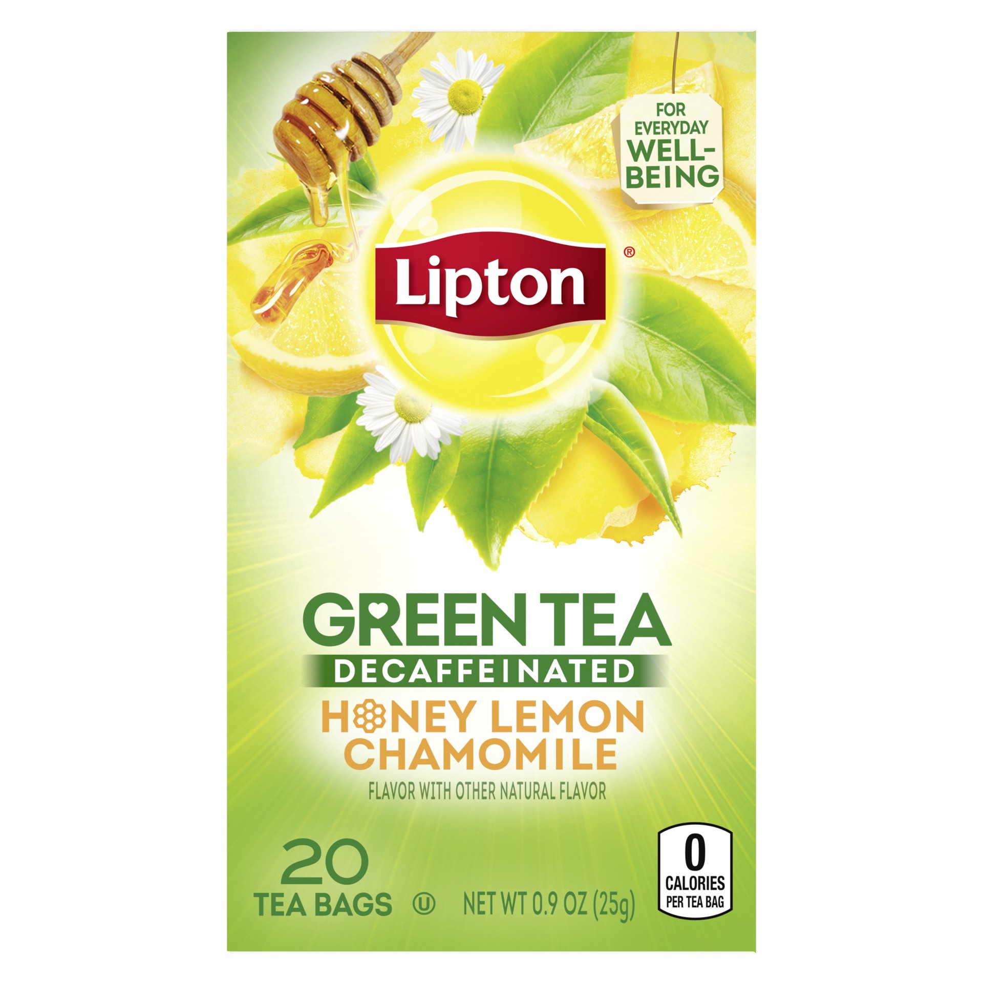 slide 1 of 4, Lipton Decaf Honey Green Tea, 20 ct