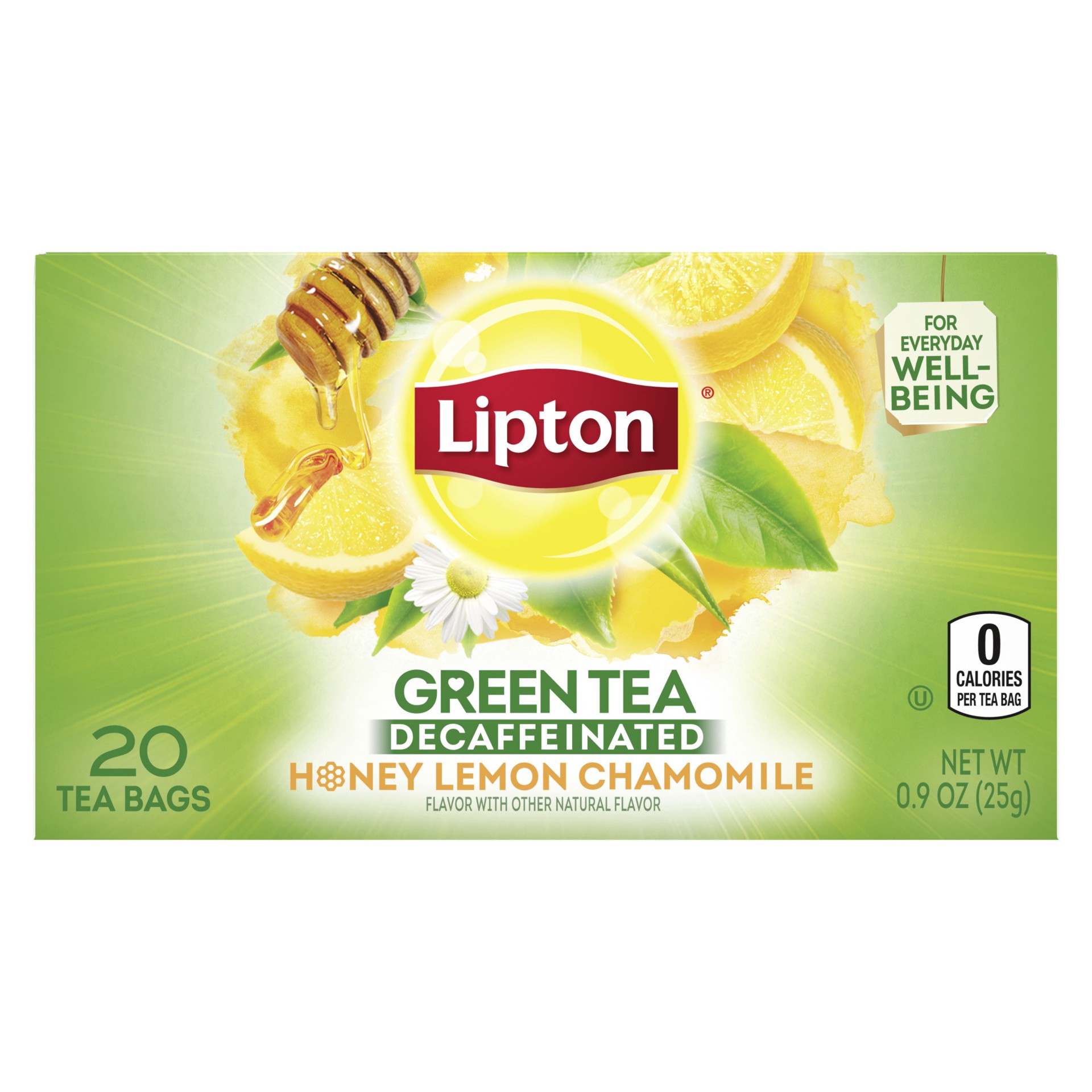 slide 4 of 4, Lipton Decaf Honey Green Tea, 20 ct