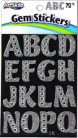 slide 1 of 1, ArtSkills Alphabet Letter Gem Stickers, 75 ct