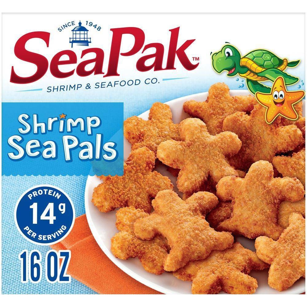 slide 1 of 1, SeaPak Shrimp Shape, 16 oz