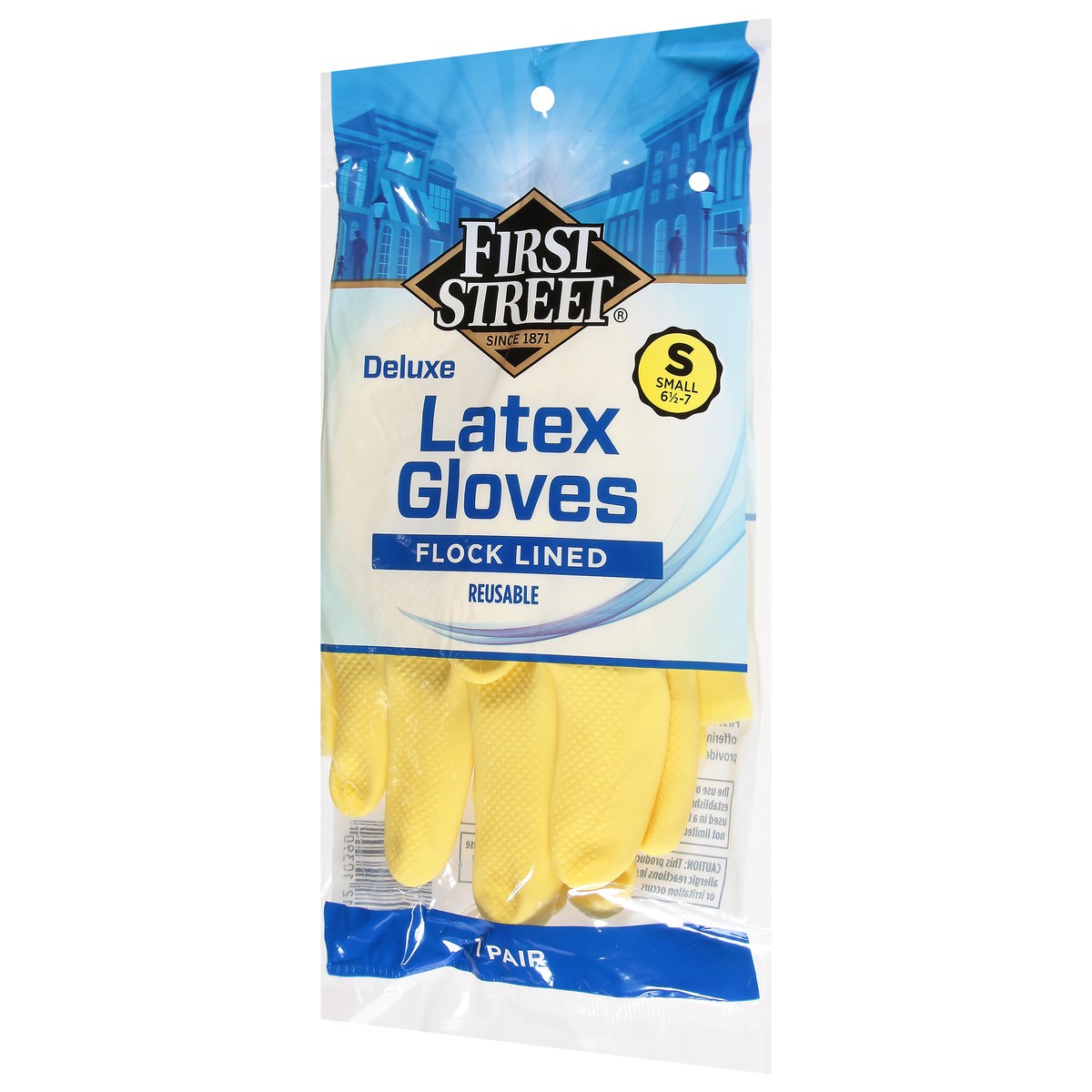slide 3 of 11, First Street Latex Gloves Small, 1 ct