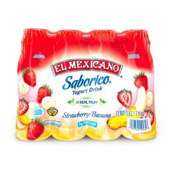 El Mexicano Strawberry Banana Drinkable Yogurt