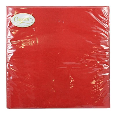 slide 1 of 1, Caspari Dinner Napkin Paper Linen Red, 12 ct