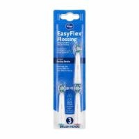 slide 1 of 1, Kroger Easyflex Flossing Replacement Brush Heads 3-Pack, 3 ct