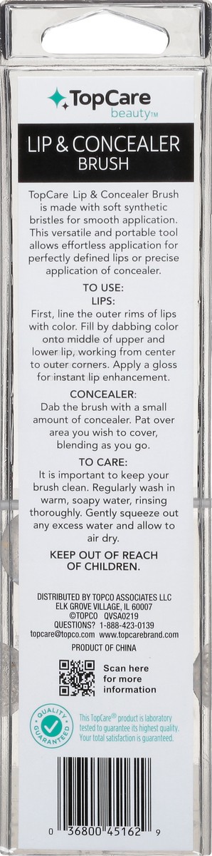 slide 2 of 8, TopCare Topcare Brush, Lip & Concealer, 1 ct