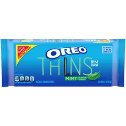Oreo Thins Mint Creme Chocolate Sandwich Cookies