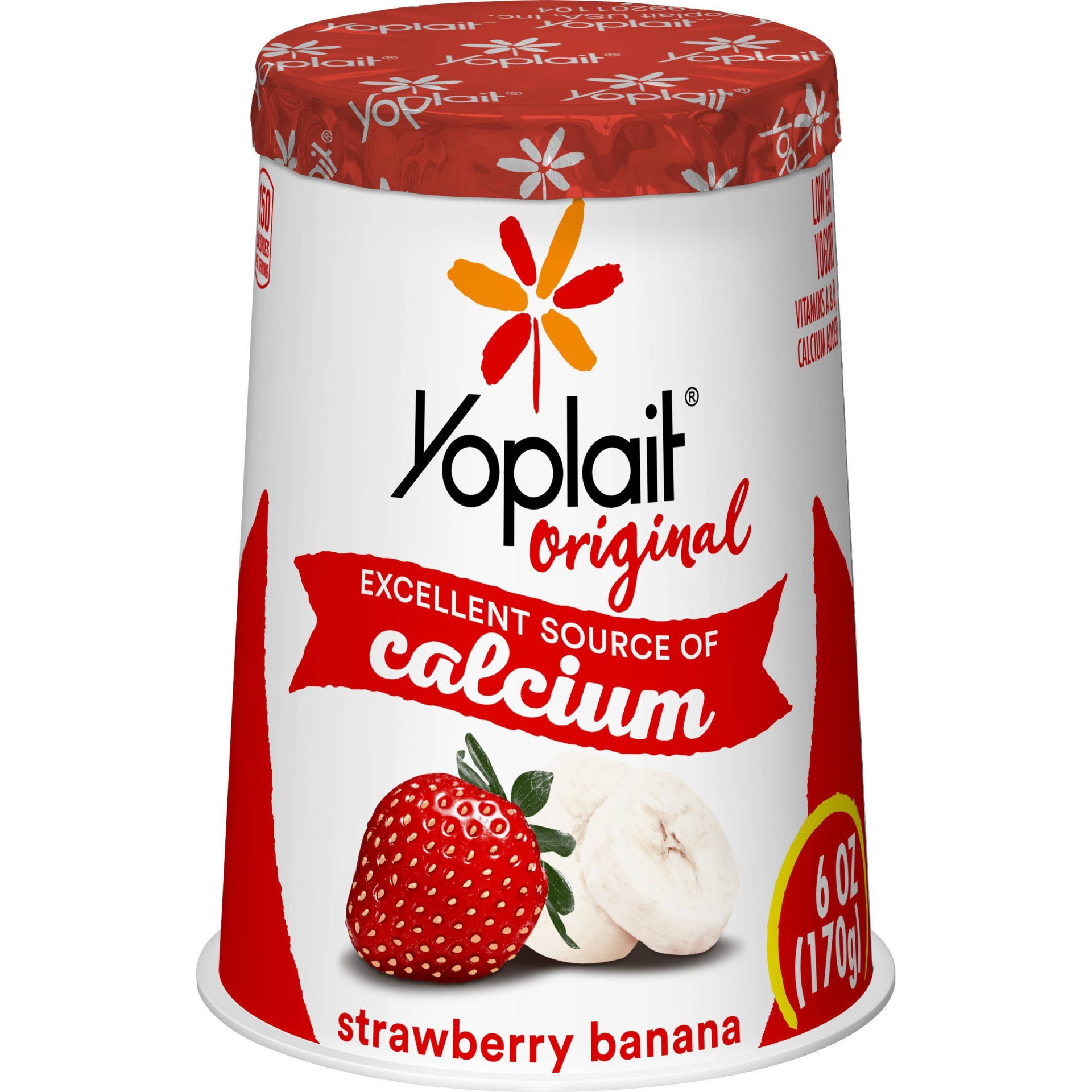 slide 1 of 3, Yoplait Original Strawberry Banana Yogurt, 6 oz