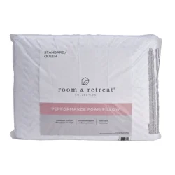 Room & Retreat Performance Foam Pillow, Standard/Queen