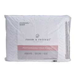 Room & Retreat Performance Foam Pillow, Standard/Queen