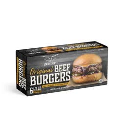 Cowboy Jack's Original Beef Burgers, 6 Patties, 32 oz