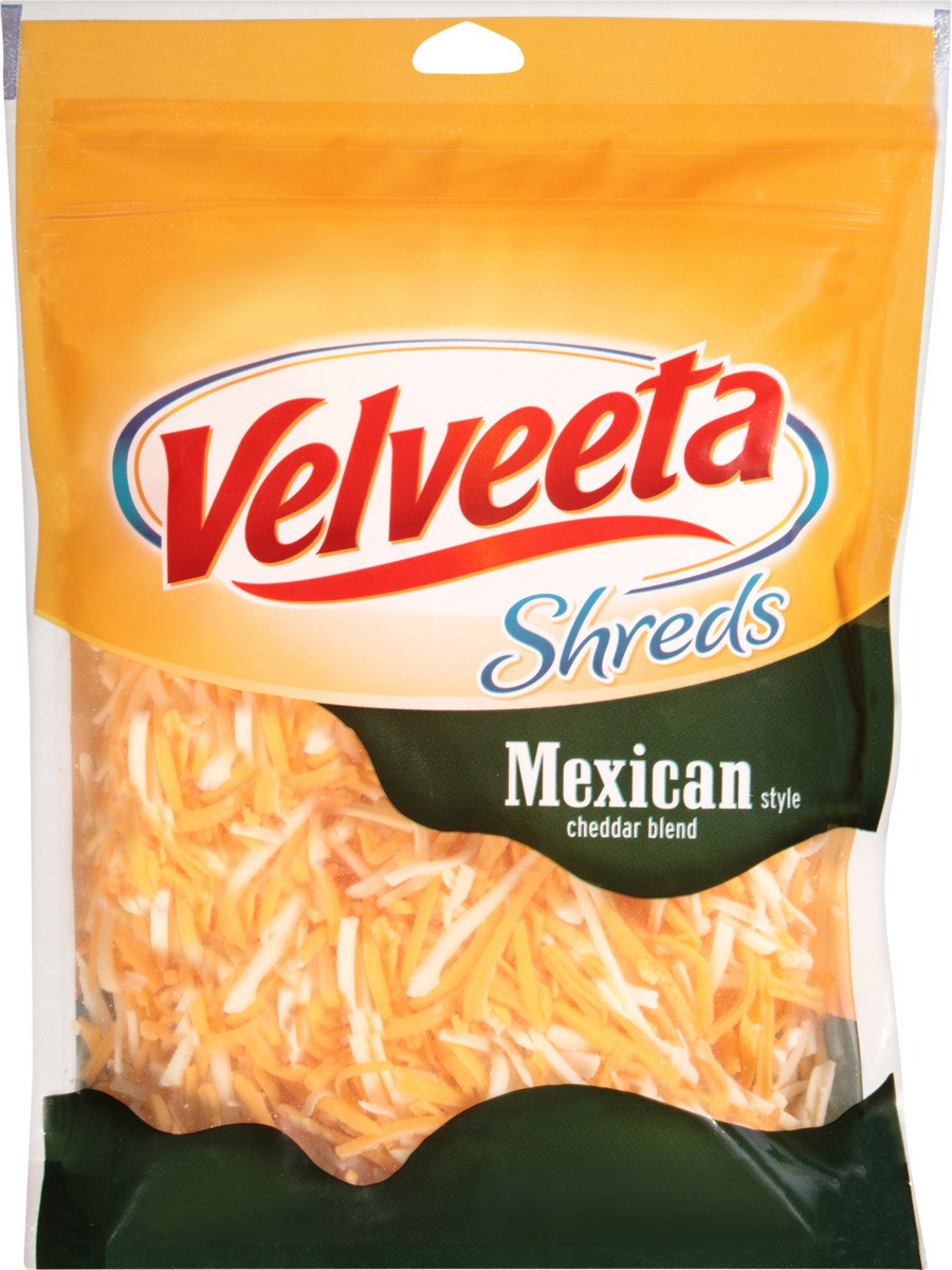 slide 2 of 7, Velveeta Shreds Mexican Style Blend Shredded Cheese, 8 oz Bag, 8 oz