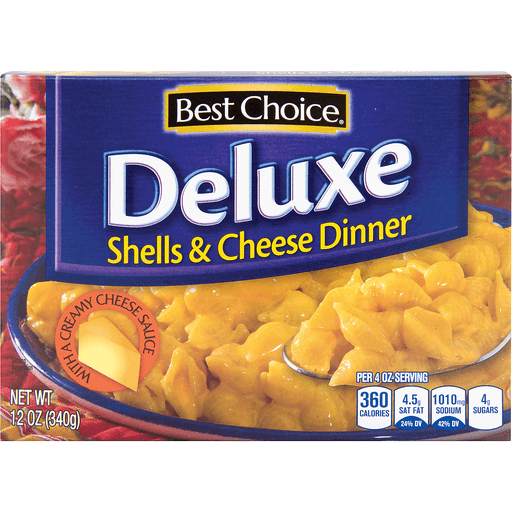 slide 1 of 1, Best Choice Deluxe Shells And Cheddar, 12 oz