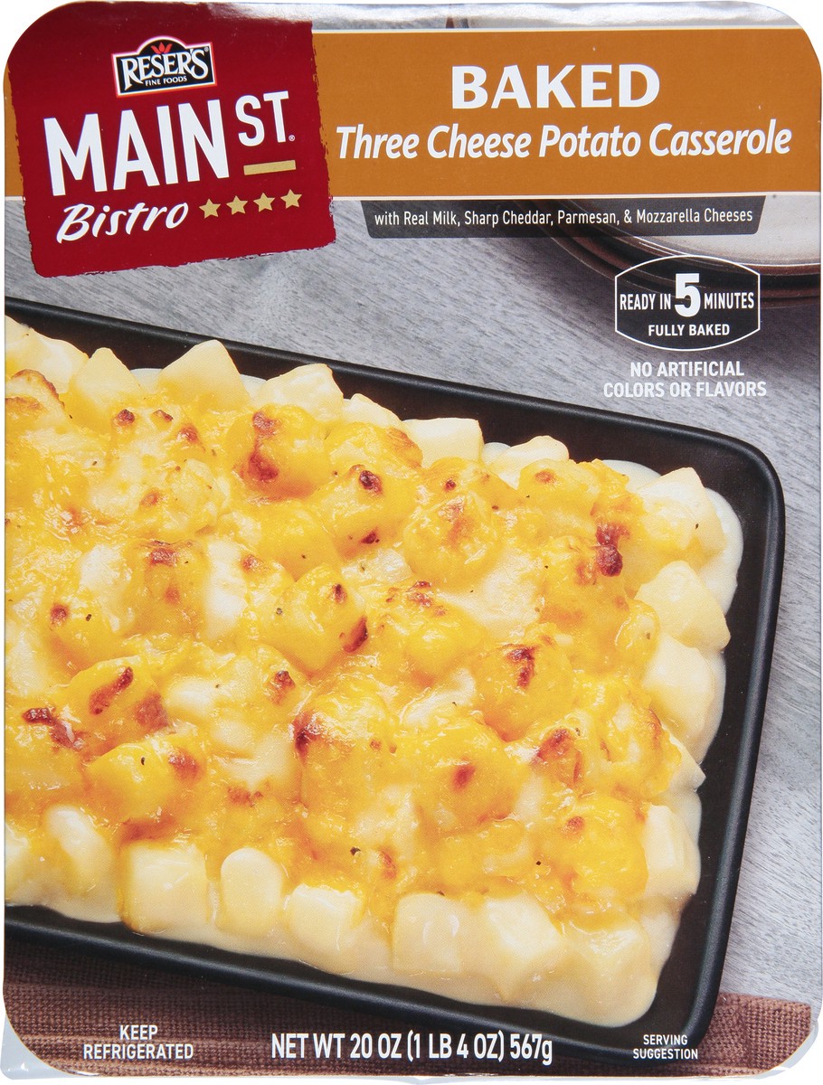 slide 4 of 8, Main St. Bistro Potato Casserole, Three Cheese, Baked 20 Oz, 20 oz