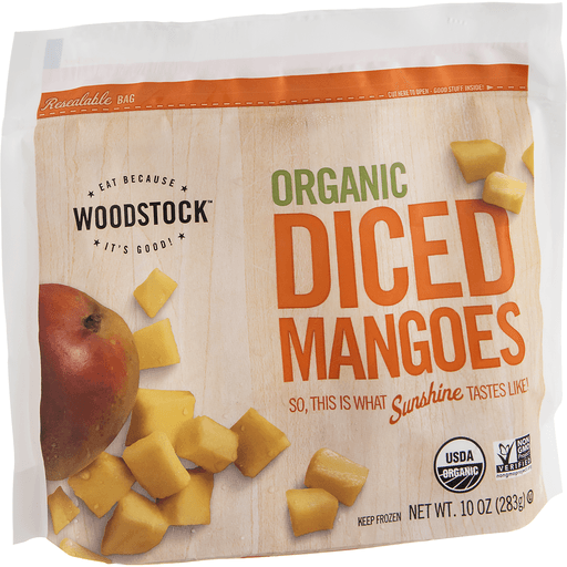 slide 2 of 7, Woodstock Frozen Organic Mangos, 10 oz
