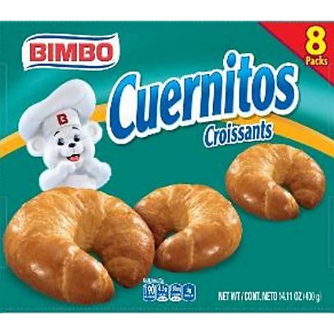 slide 1 of 1, Bimbo Croissant Cuernitos, 14.11 oz