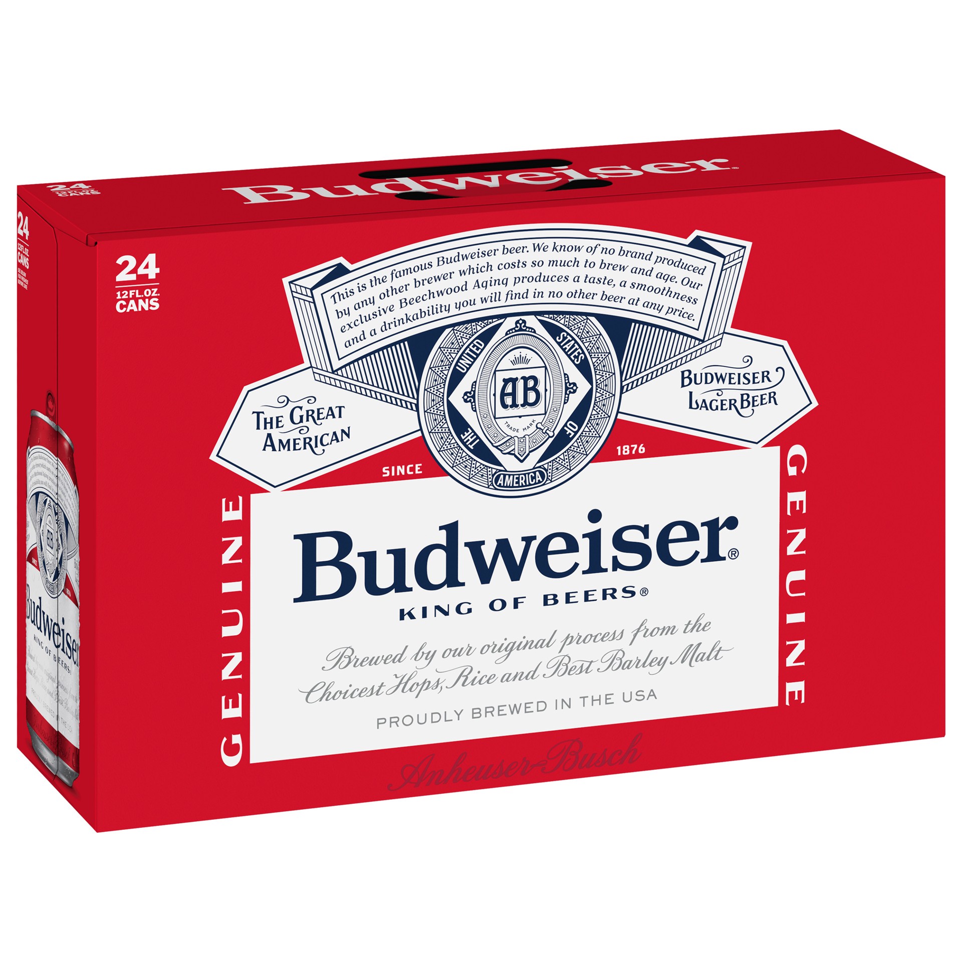 slide 8 of 9, Budweiser Beer, 24 ct; 12 fl oz