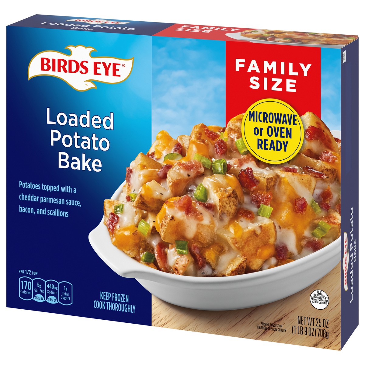 slide 2 of 11, Birds Eye Loaded Potato Bake Family Size 25 oz, 25 oz