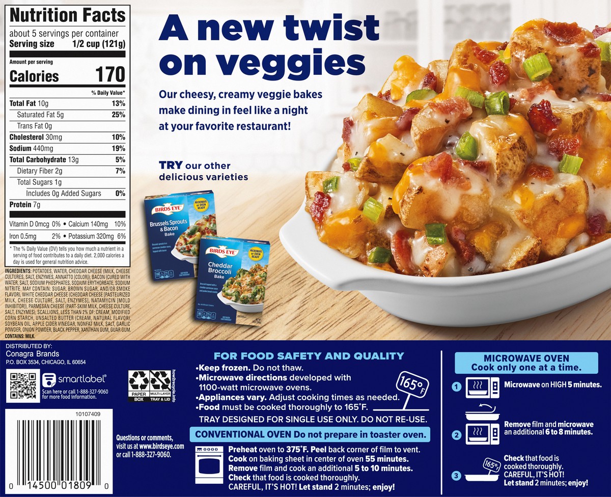 slide 11 of 11, Birds Eye Loaded Potato Bake Family Size 25 oz, 25 oz