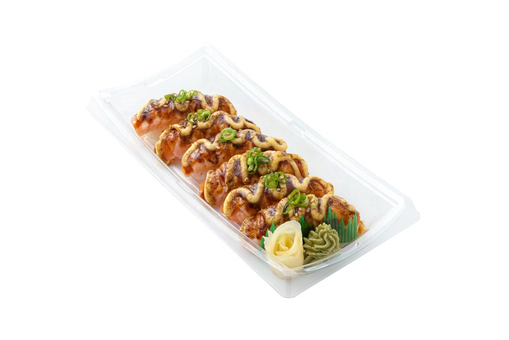 slide 1 of 1, Zenshi 6 Piece Aburi Salmon Nigiri Sushi, 8.8 oz, 8.8 oz