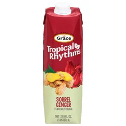 Grace Tropical Rhythms Sorrel Ginger Flavored Drink 33.8 fl oz