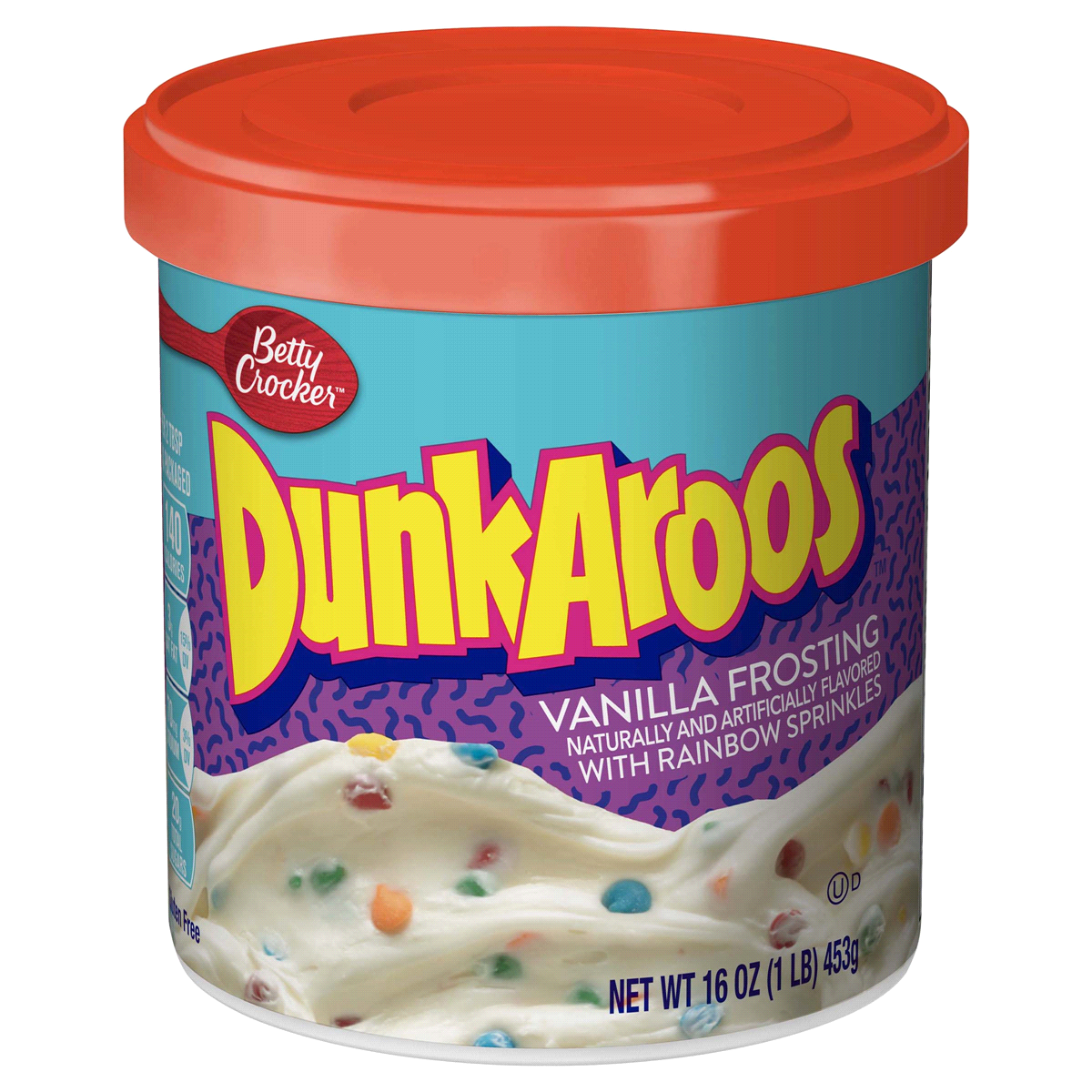 slide 1 of 1, Betty Crocker Dunkaroos Vanilla Frosting With Rainbow Sprinkles, 16 oz