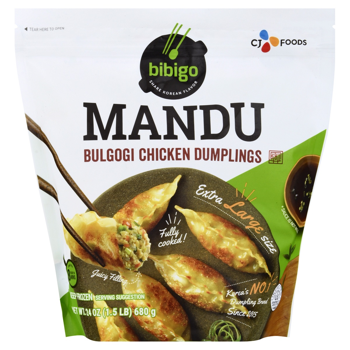 slide 1 of 1, Mandu Chicken Bulgogi Dumplings 24 oz., 24 oz