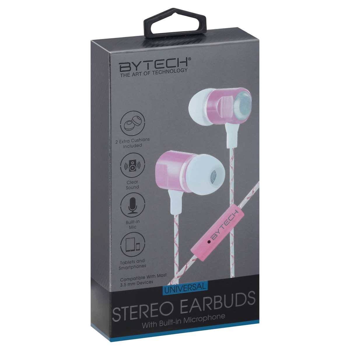 slide 9 of 12, Bytech Universal Stereo Earbuds 1 ea, 1 ea