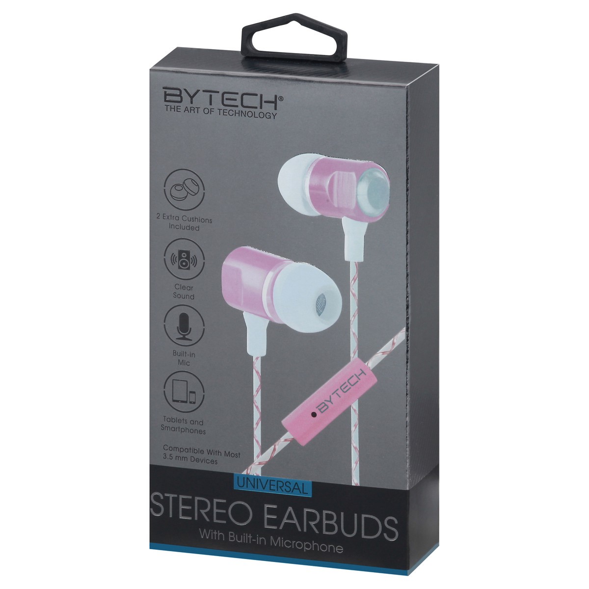 slide 7 of 12, Bytech Universal Stereo Earbuds 1 ea, 1 ea