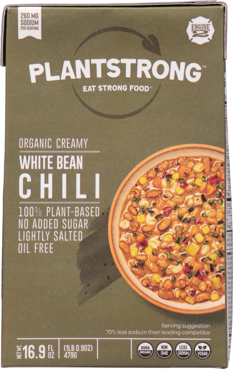 slide 3 of 9, PlantStrong Organic Plant-Based Creamy White Bean Chili 16.9 oz, 16.9 oz