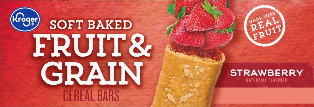 slide 4 of 4, Kroger Strawberry Fruit Grain Bars, 16 ct
