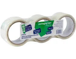Officeworks Office Works Packaging And Shipping Tape - 3 Pack - Clear
