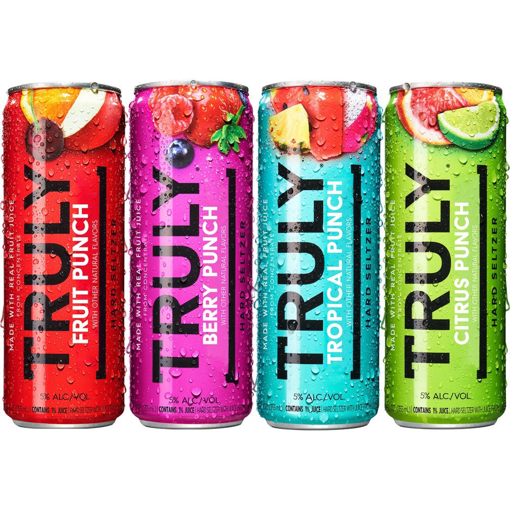 slide 12 of 15, TRULY Hard Seltzer Punch Variety Pack, Spiked & Sparkling Water, 12 ct; 12 fl oz