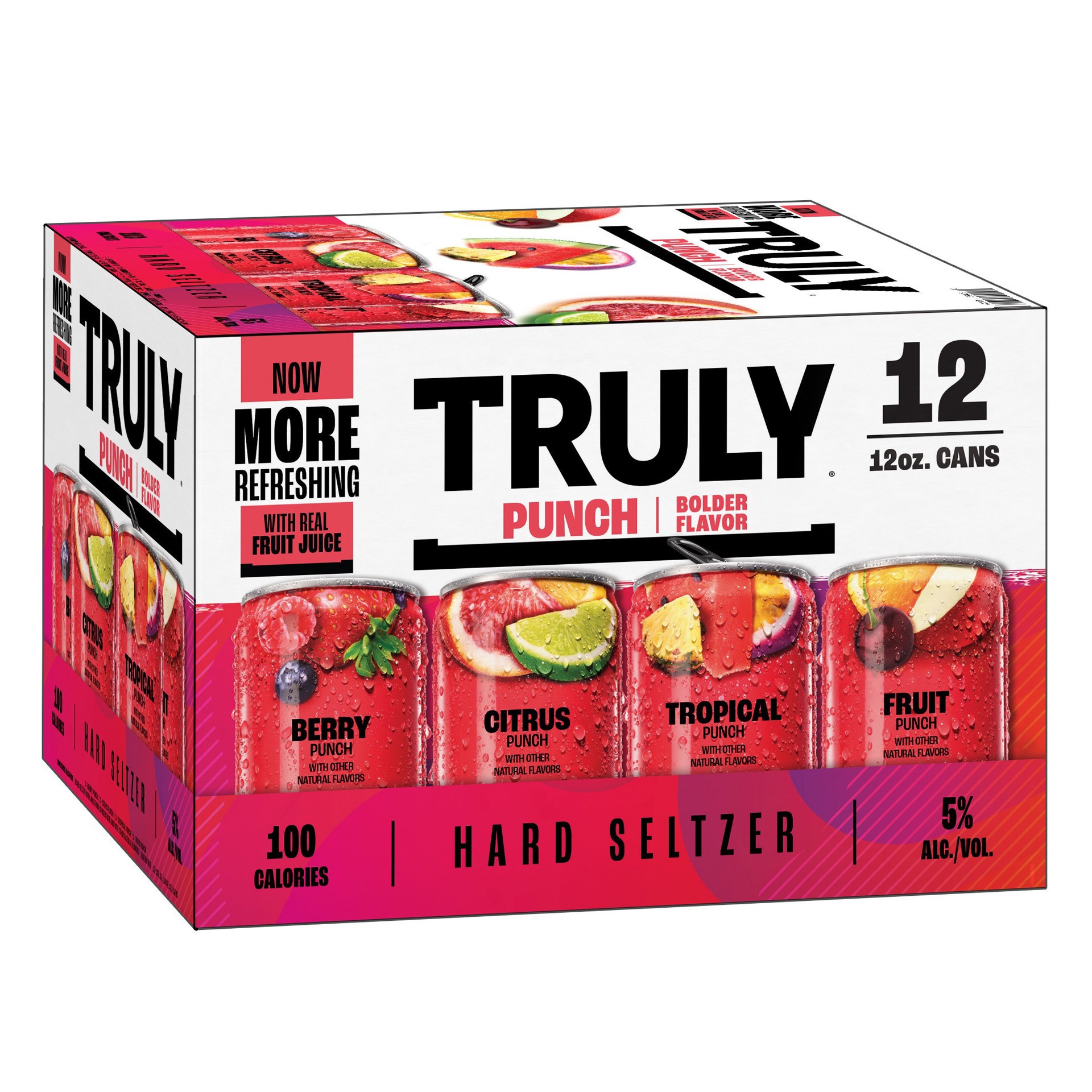 slide 4 of 15, TRULY Hard Seltzer Punch Variety Pack, Spiked & Sparkling Water, 12 ct; 12 fl oz