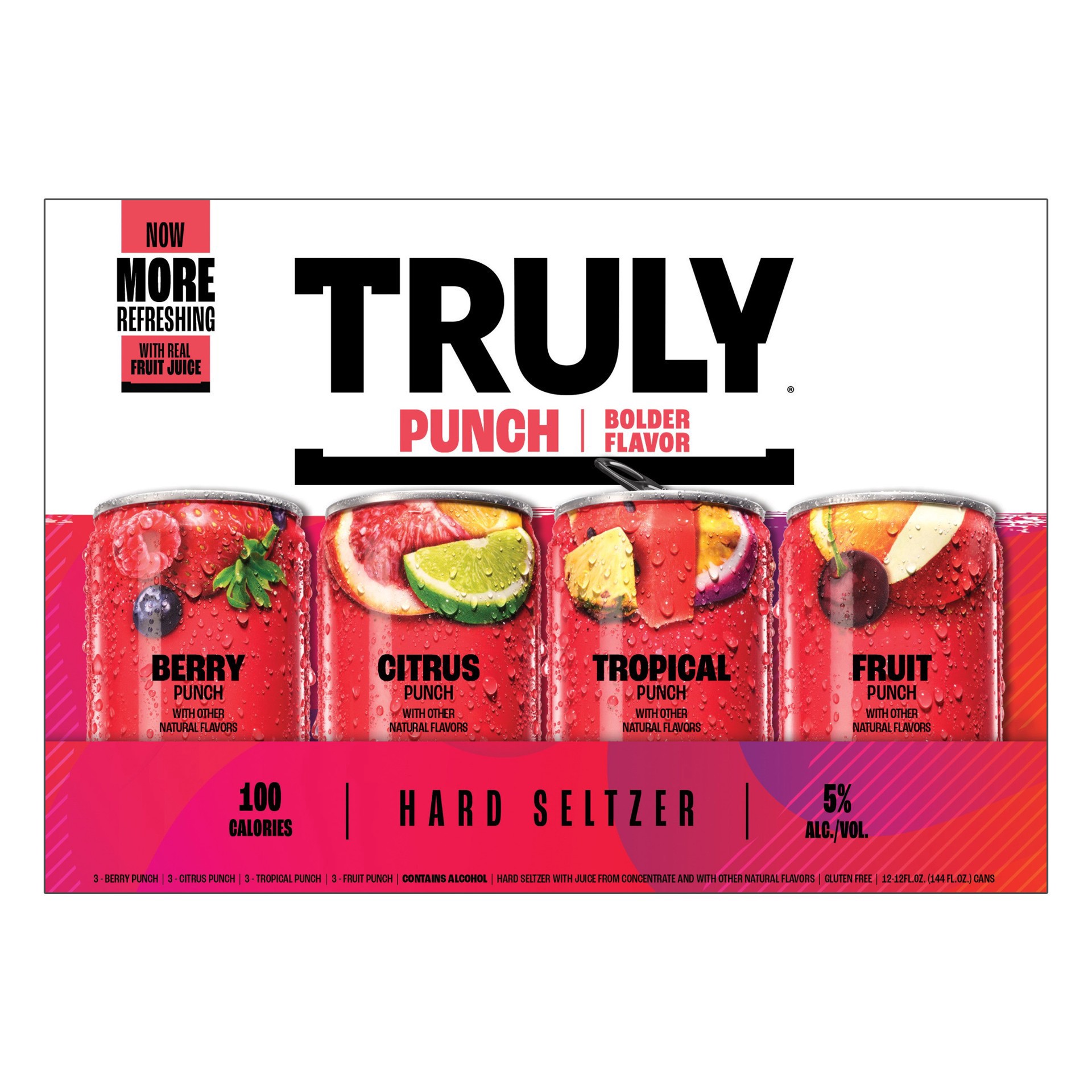 slide 7 of 15, TRULY Hard Seltzer Punch Variety Pack, Spiked & Sparkling Water, 12 ct; 12 fl oz