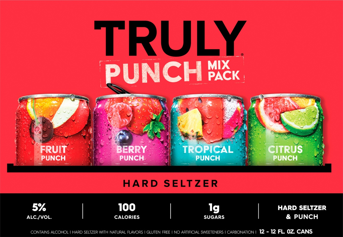 slide 8 of 9, TRULY Hard Seltzer Punch Variety Pack, Spiked & Sparkling Water, 12 ct; 12 fl oz