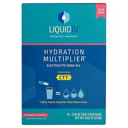 Liquid Iv Strawberry Lemonade Hydration Multiplier - 15 Count