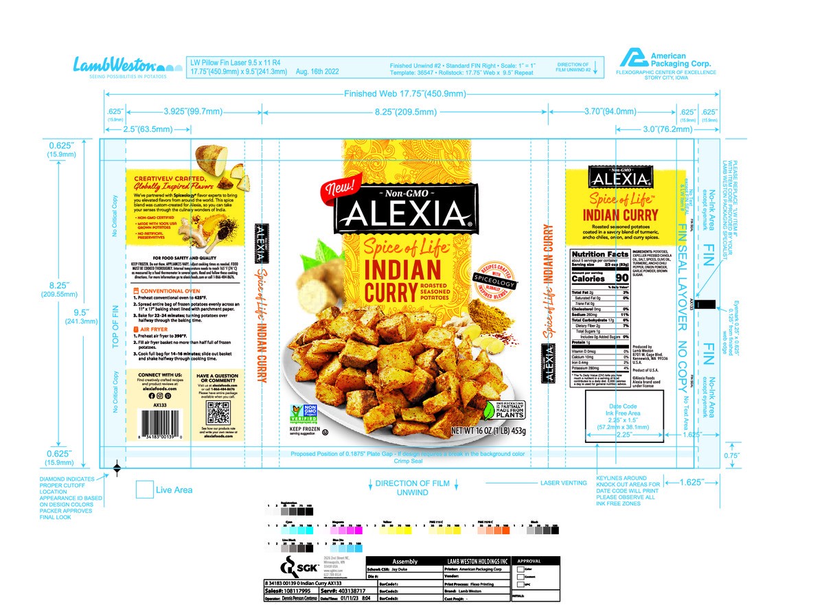 slide 4 of 7, Alexia Spice of Life Indian Curry, 16 oz., 16 oz