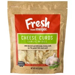 Fresh from Meijer Garlic & Dill Cheese Curds, 10 oz