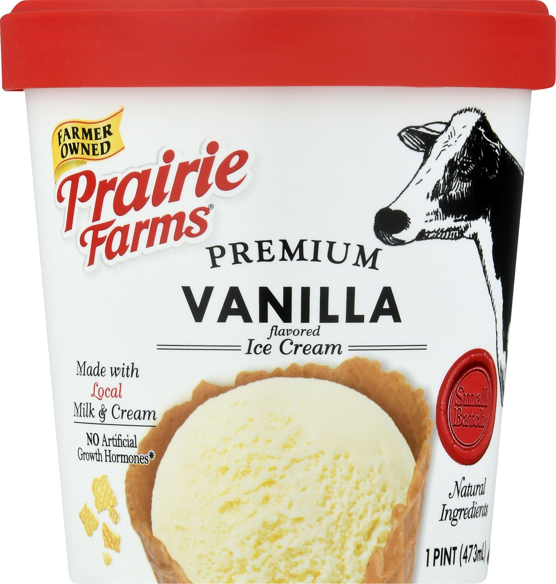 slide 4 of 13, Prairie Farms Premium Vanilla Flavored Ice Cream 1 pt, 1 pint