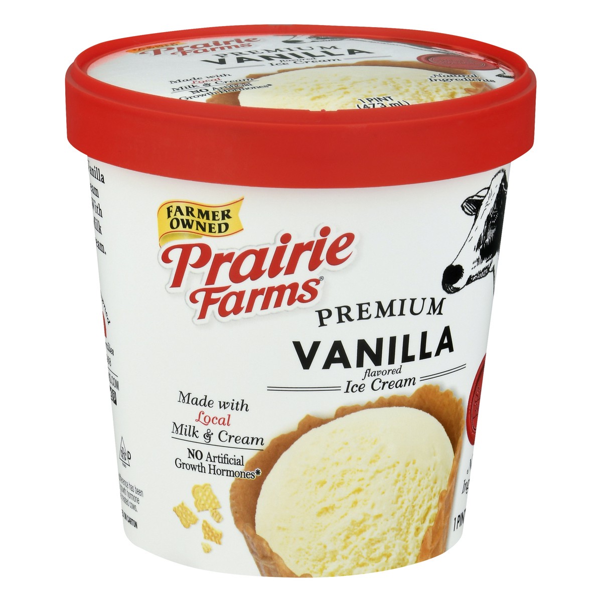 slide 13 of 13, Prairie Farms Premium Vanilla Flavored Ice Cream 1 pt, 1 pint