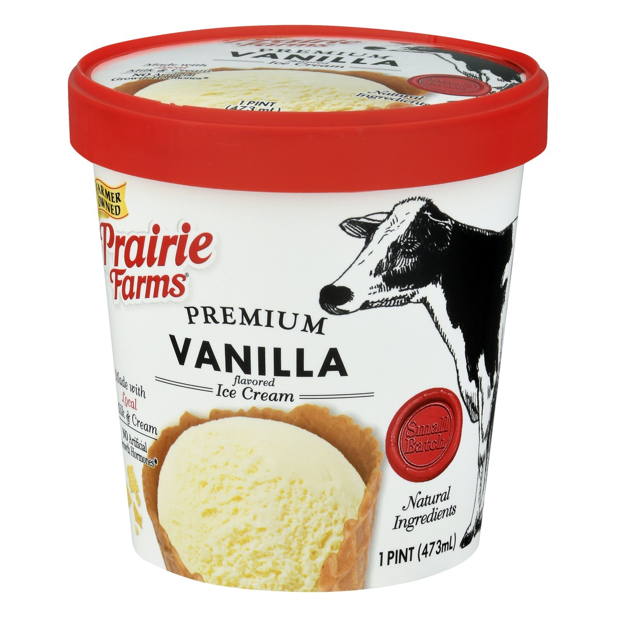 slide 2 of 13, Prairie Farms Premium Vanilla Flavored Ice Cream 1 pt, 1 pint