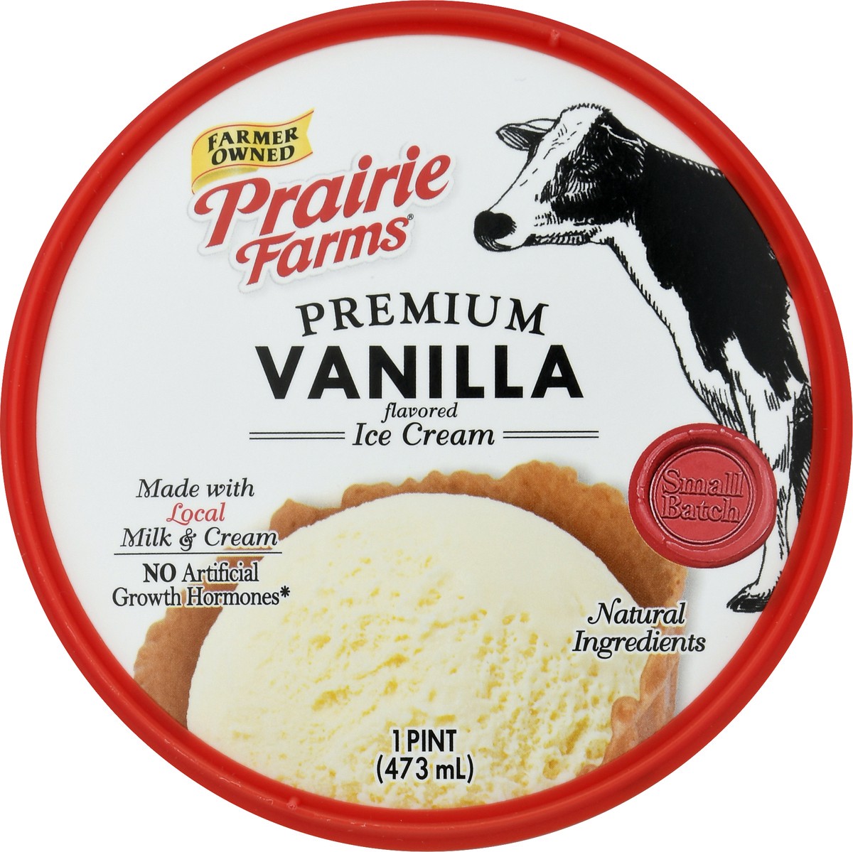 slide 11 of 13, Prairie Farms Premium Vanilla Flavored Ice Cream 1 pt, 1 pint