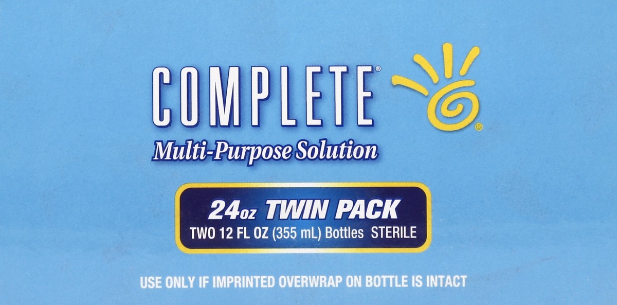 slide 2 of 5, Complete Multipurpose Easy Rub Formula Contact Lens Solution, 2 ct; 12 fl oz