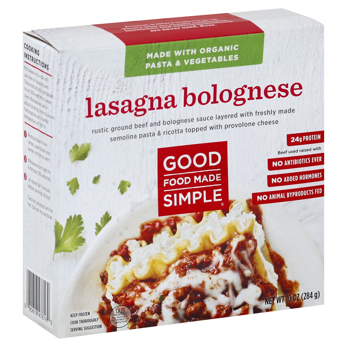 slide 2 of 5, Good Food Made Simple Lasagna Bolognese 10 oz, 10 oz