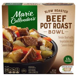 Marie Callender's Slow Roasted Beef Pot Roast Bowl, Single Serve Frozen Meal, 11 oz.