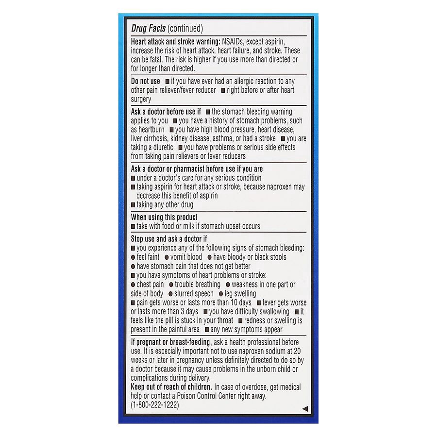 slide 3 of 4, Walgreens Back and Muscle Pain Naproxen Sodium, 90 ct