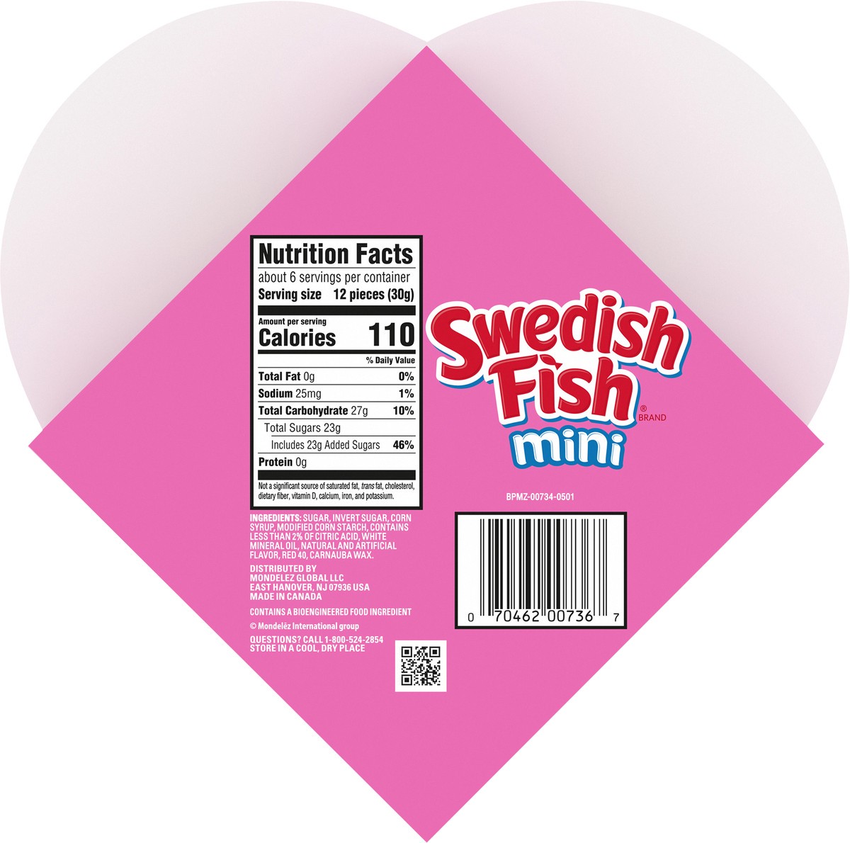 slide 4 of 9, SWEDISH FISH Soft & Chewy Valentines Day Candy, 6.8 oz Heart Shaped Box, 2 ct