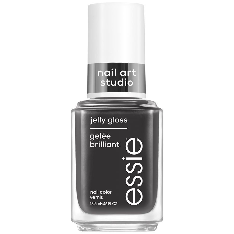 slide 1 of 5, essie Nail Art Studio Jelly Gloss Vegan Nail Polish - Ink Jelly, 0.46 fl oz
