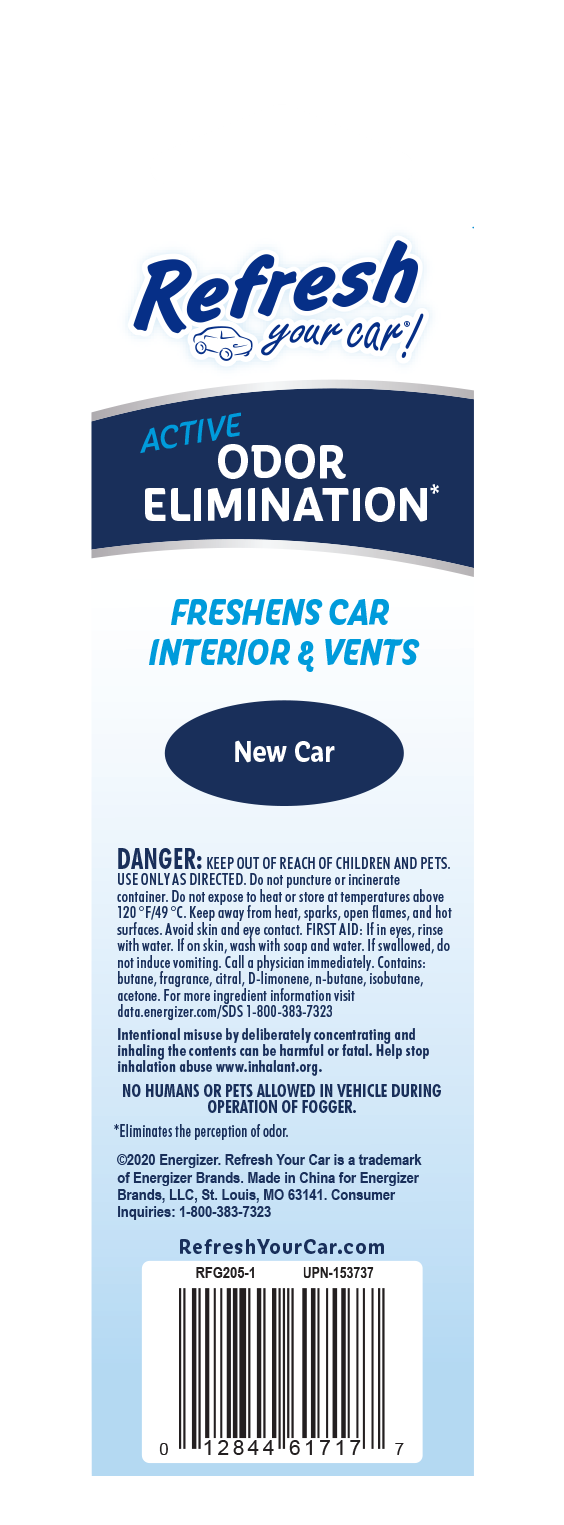 slide 3 of 5, Refresh Your Car! Active Odor Elimination Fogger (New Car Scent), 3 fl oz